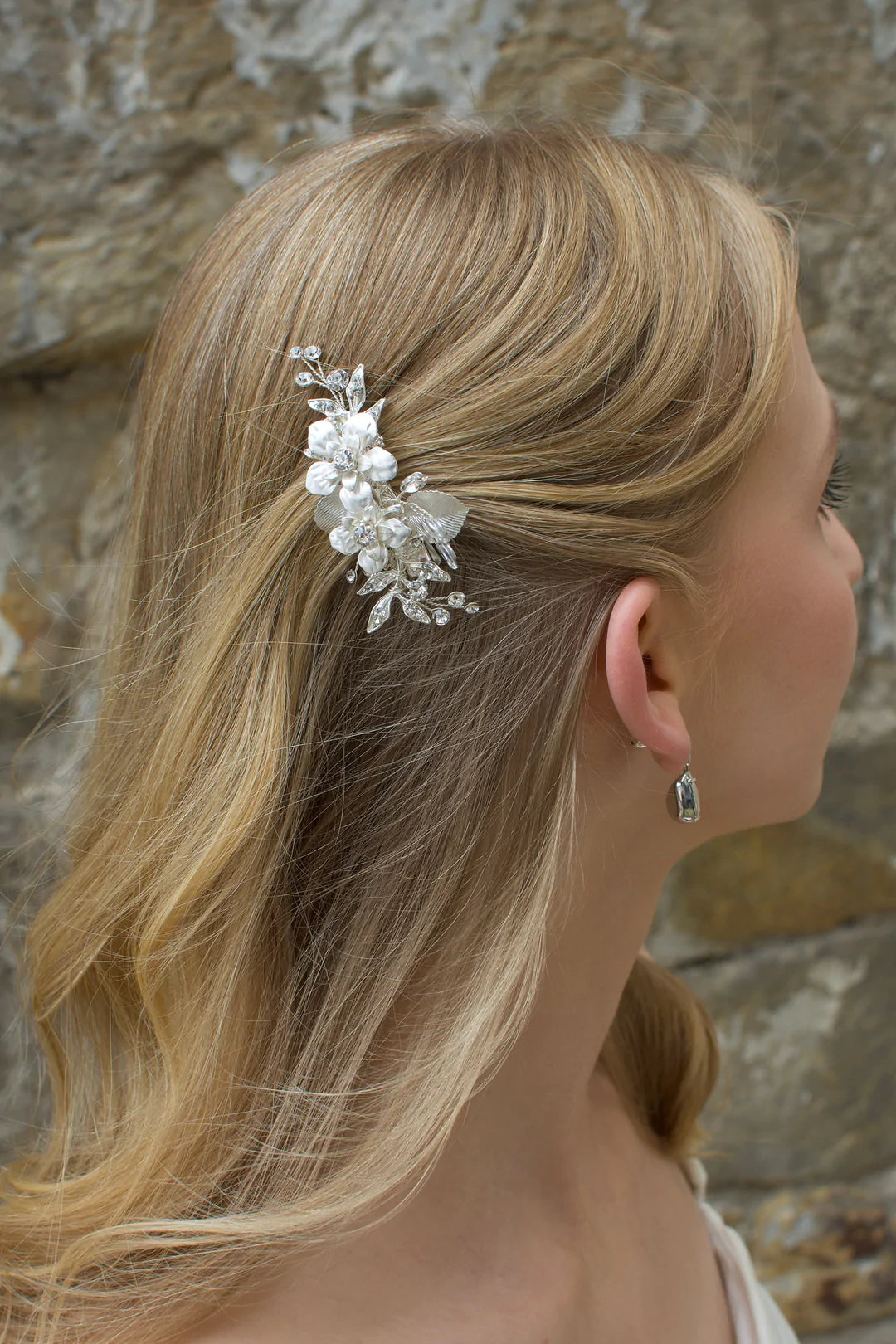 Fleur Clip- Silver WF393