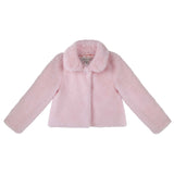 Josephine blush faux fur jacket