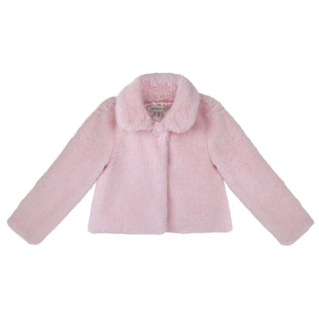 Josephine blush faux fur jacket