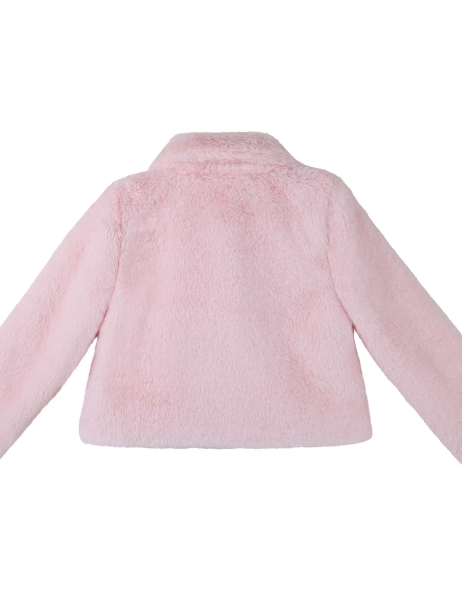 Josephine blush faux fur jacket