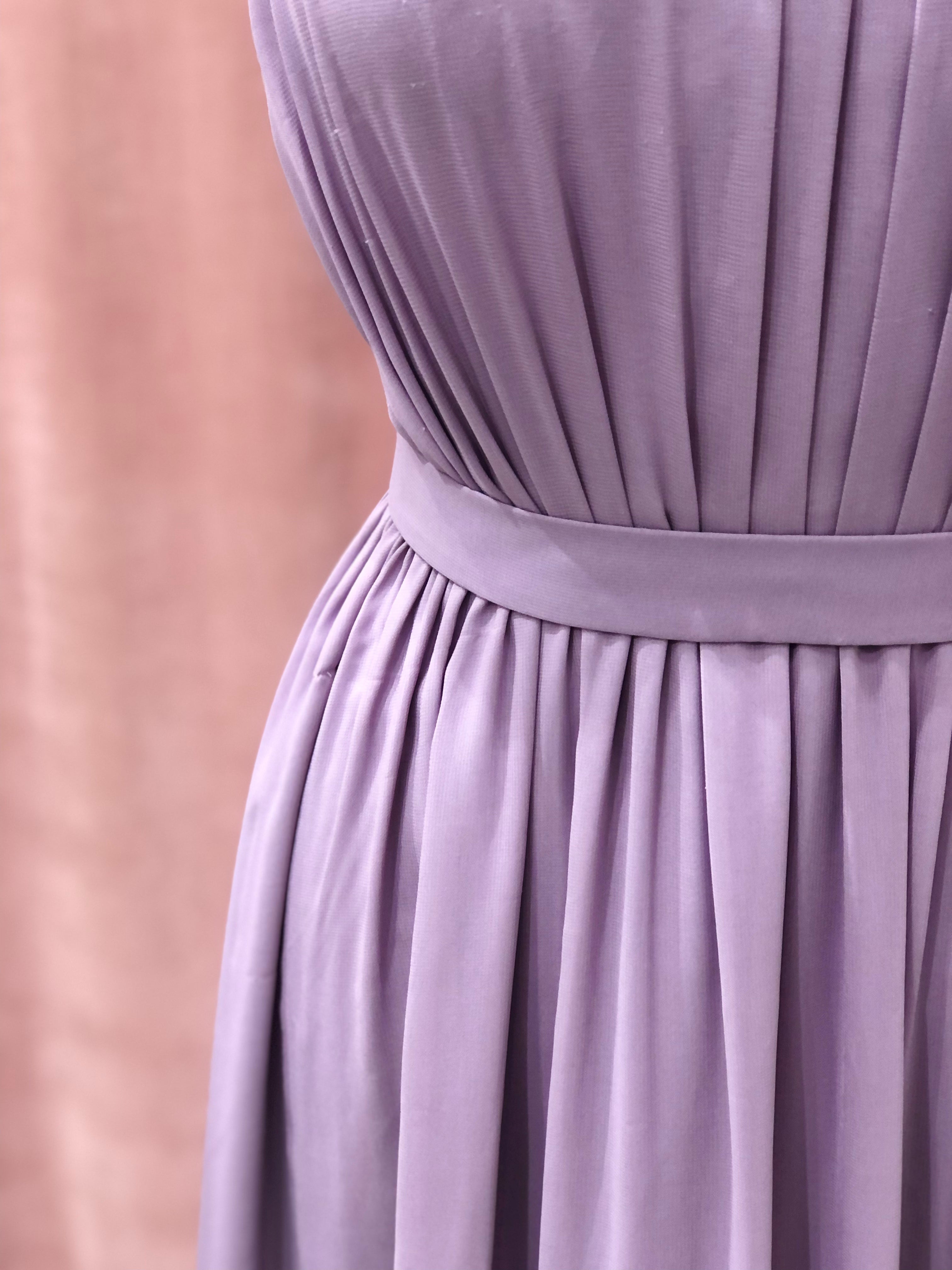 Lilac chiffon dress size 8