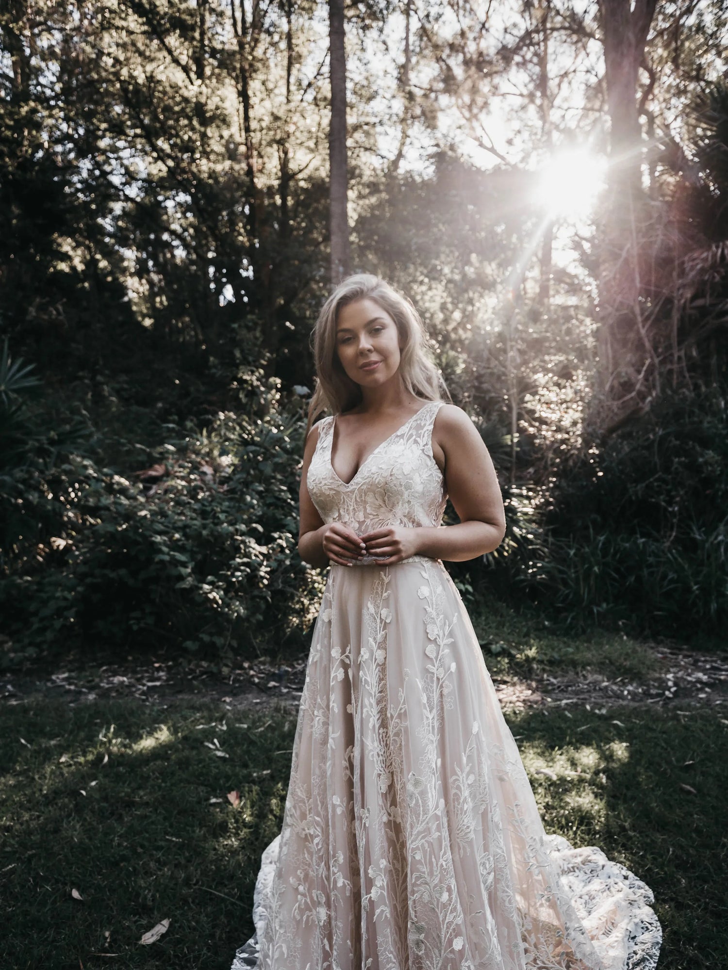 Made With Love 'Nadia' gown - Nude size 24