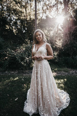 Made With Love 'Nadia' gown - Nude size 24