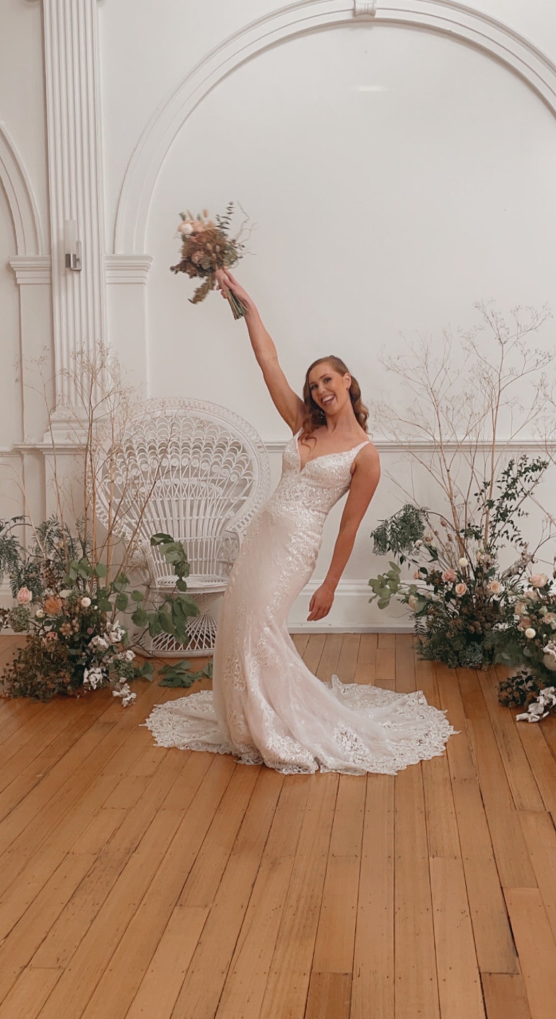 Confetti Luxe 'Amelia' gown blush size 12