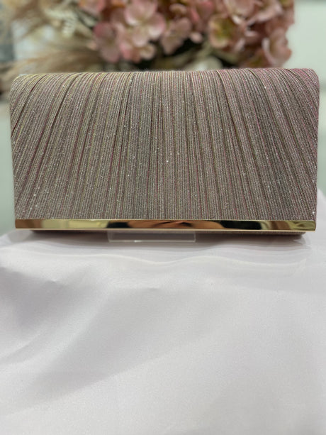Pink shimmer clutch