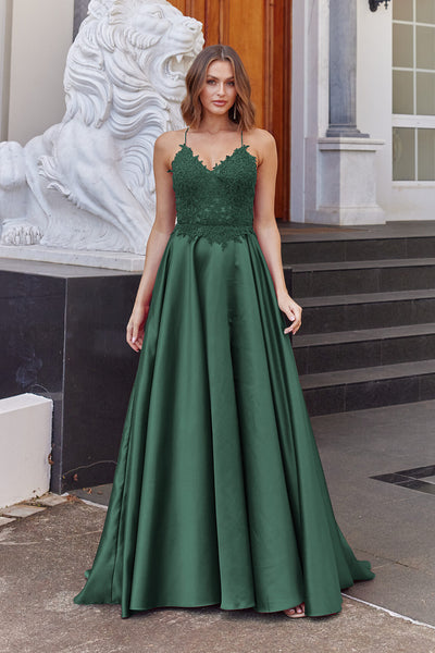 Daphne Glitter Corset Formal Dress – PO927