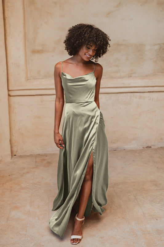 Infinity Wrap Bridesmaid Dress By Tania Olsen - Sage Green