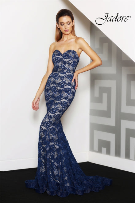 J8087 Navy/Nude Size 12